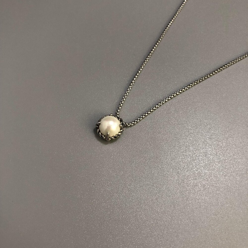 Petite Chatelaine® Necklace in 925 Sterling Silver with Pearl